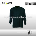 100% cotton flame-resistant henley long sleeve shirt with NFPA2112 certificate